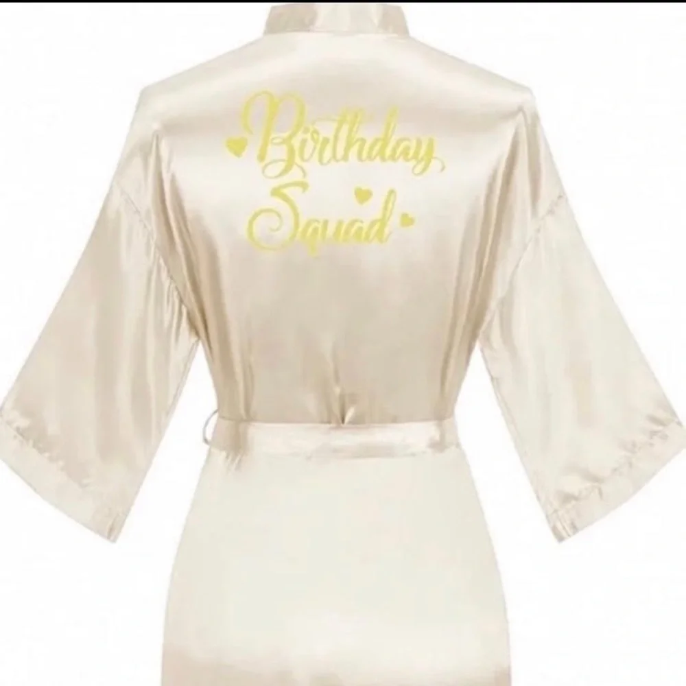 Birthday Squad Satin Robe